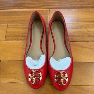 Tory Burch orange flat